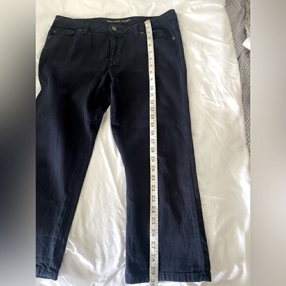 Michael Kors women’s blue capri with rivets at the side of pockets size 8​​​ - Picture 6 of 8